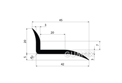 GUMMIPROFILE L-FORM - EPDM